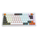 Ajazz AF82 White Light 82 Keys Wired Hot-Swappable Mechanical Keyboard (Light Grey/White/Orange)
