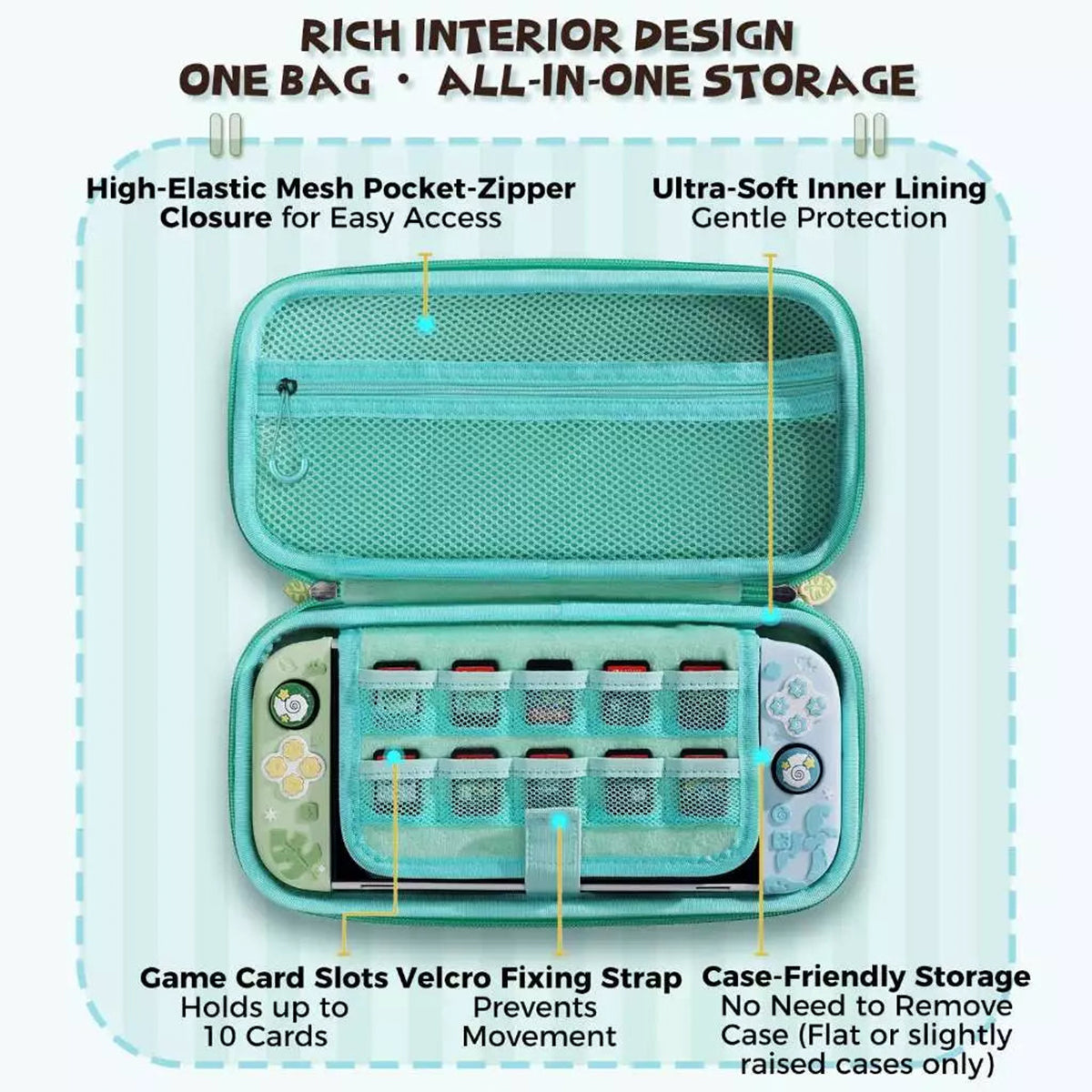IINE Eva Carrying Storage Case for Nintendo Switch 2 (Island of Dreams) (L1275)