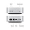 Apple Mac Mini M4 chip with 10-core CPU and 10-core GPU 24GB Unified Memory + 512GB SSD Wi-Fi + Ethernet (Silver) (MCYT4PP/A)