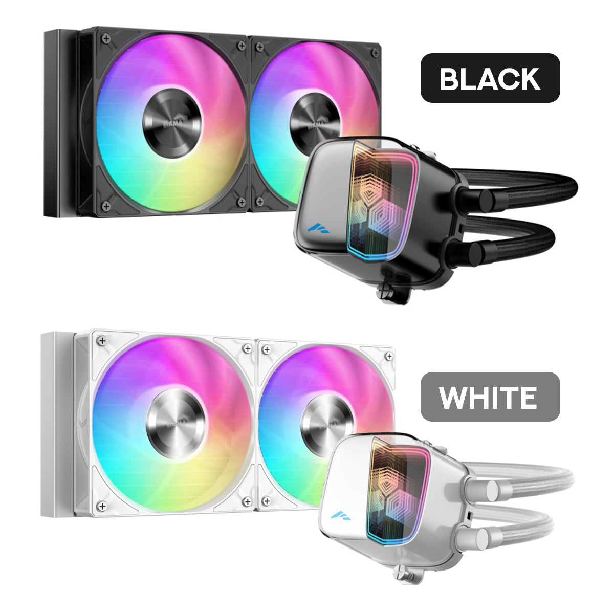 Sama L70 240mm AIO ARGB Liquid CPU Cooler with Infinity Mirror Effect | DataBlitz