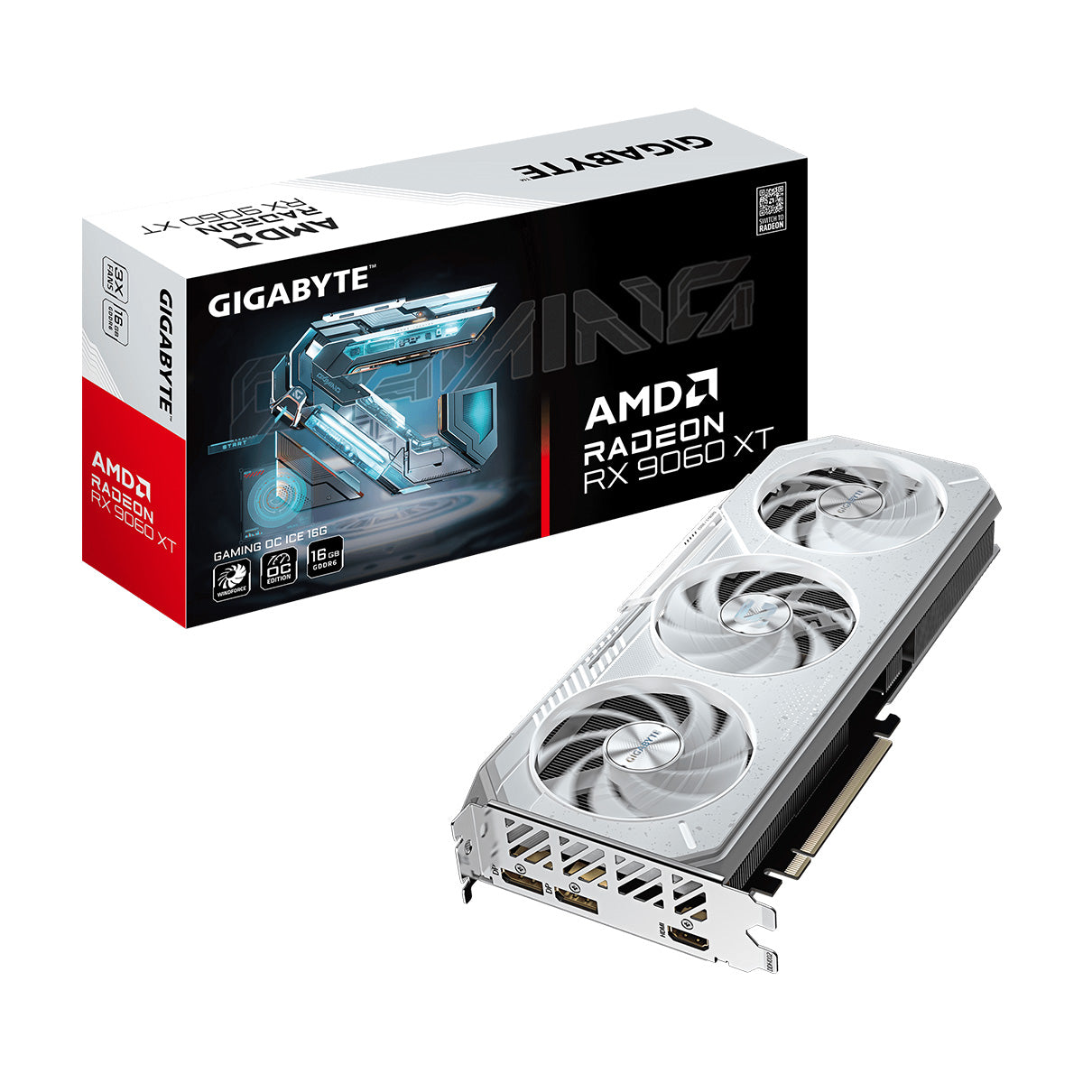 Gigabyte Radeon RX 9060 XT Gaming OC Ice 16GB GDDR6 Graphics Card