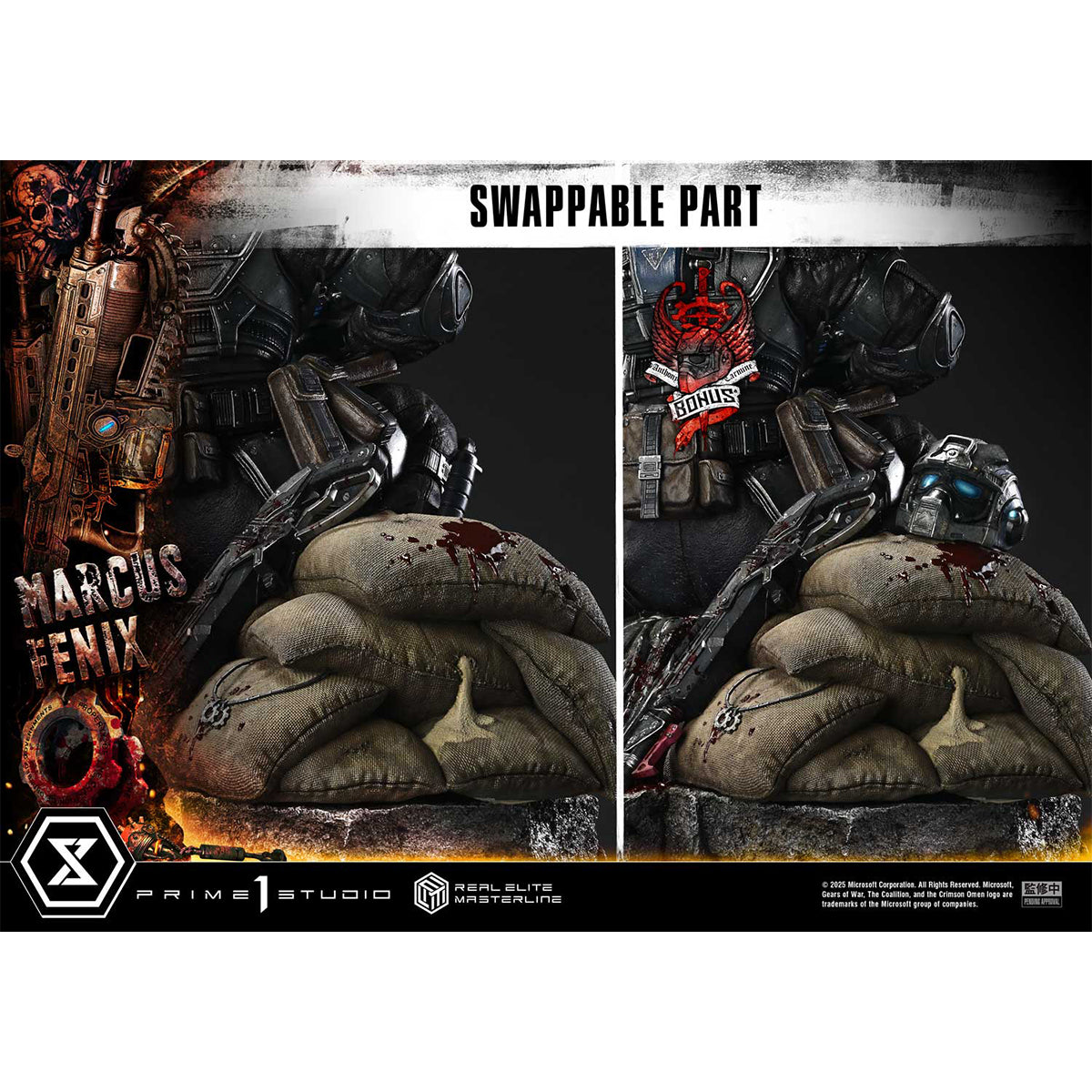 Real Elite Masterline Gears of War: Reloaded Marcus Fenix | DataBlitz
