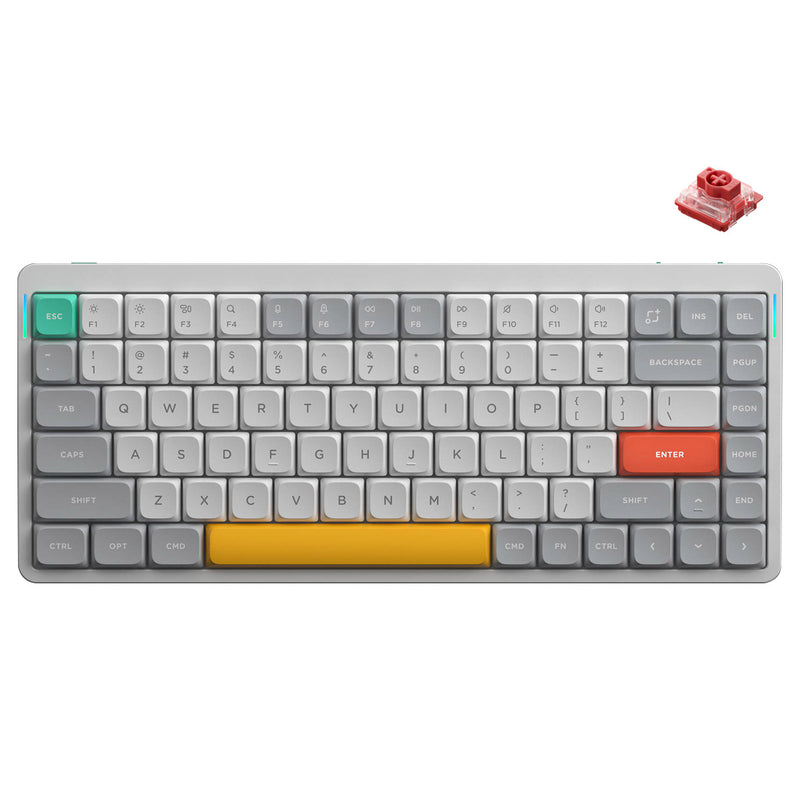 NuPhy Air75 V2 QMK/VIA RGB Hot-Swappable 84-Key Wireless Mechanical Keyboard (Cowberry Switch)