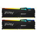 Kingston Fury Beast 16GB (2X8GB) DDR5 RGB 6000MT/S Memory (KF560C40BBAK2-16)