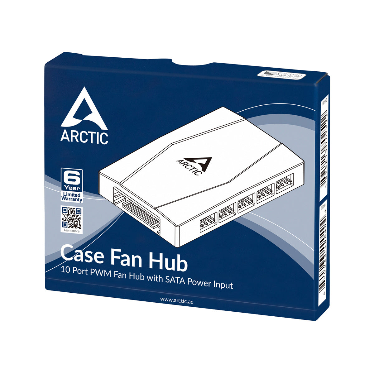 Arctic Case Fan Hub - 10-Port PWM Fan Hub with SATA Power
