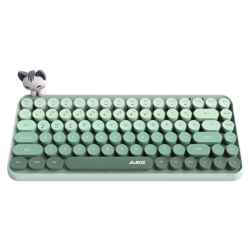 Ajazz 308I 84-Keys Bluetooth Wireless Membrane Keyboard (Milk Green)