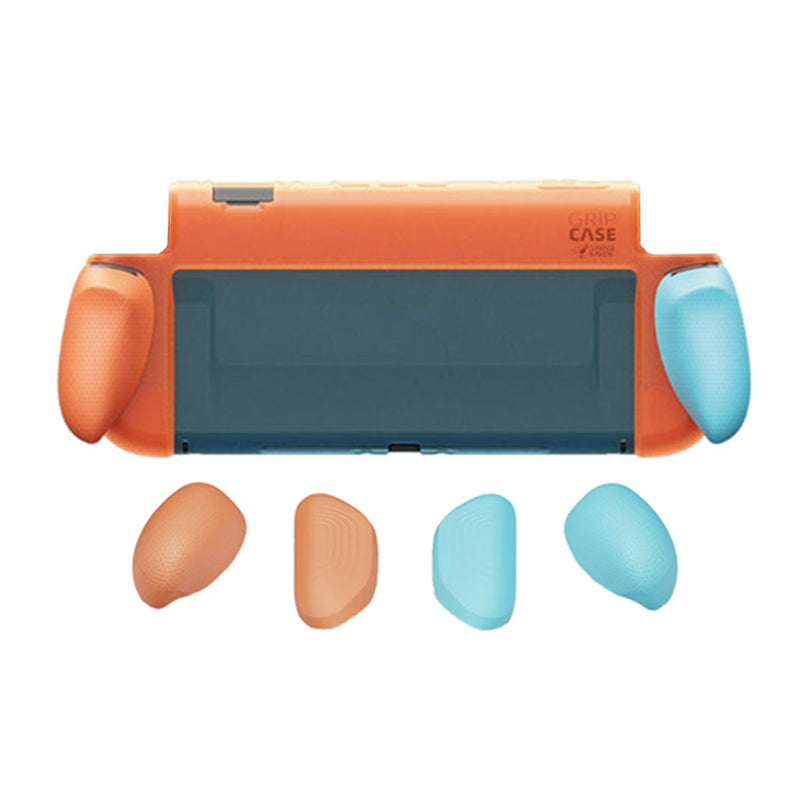 Skull & Co. Grip Case for Nintendo Switch 2 (Black, Neon Blue/Red, First Wave Edition)