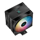 Deepcool AG400 Digital Plus Dual-Fan Single Tower CPU Cooler With A Temperature Display (Black)