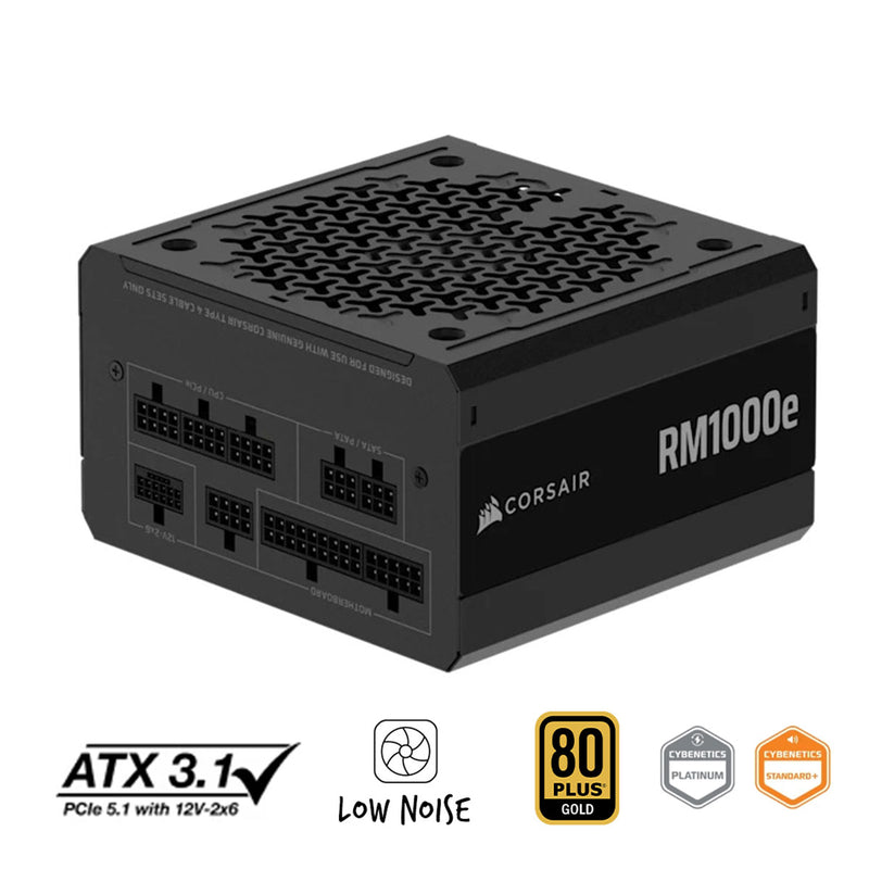 Corsair RMe Series RM1000e Fully Modular Low-Noise ATX Power Supply (CP-9020297-NA)
