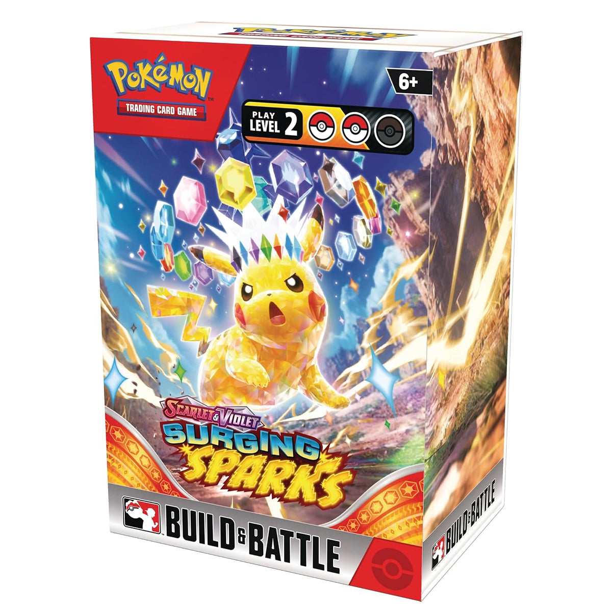 Pokemon Trading Card Game SV08 Scarlet & Violet Surging Sparks Build & Battle Box (191-85957)