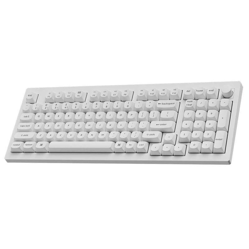 Keychron V5 Max Knob Version RGB Backlight Hot-Swappable 96% Wireless Mechanical Keyboard - White