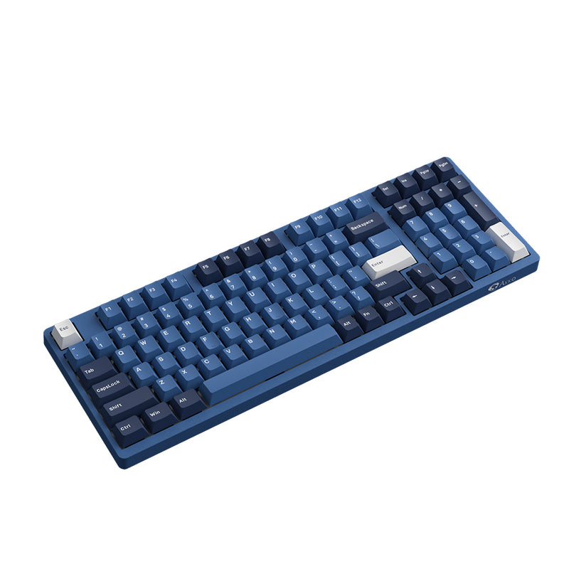 Akko Ocean Star 3098B Plus Multi-Mode Cherry North-Facing RGB Hot-Swappable Mechanical Keyboard (Akko V3 Cream Yellow Pro)