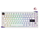 Akko Mineral 01 VIA Black on White Aluminum Curved Design Case Multi-Mode RGB Hot-Swappable Mechanical Keyboard