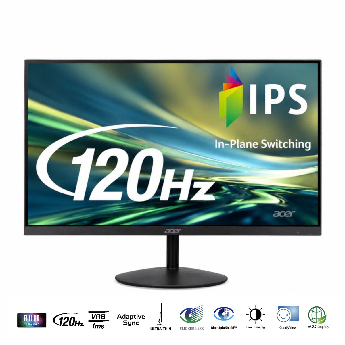 Acer SA222Q G3bi 22" FHD (1920x1080) 120Hz 1ms VRB IPS Ultra Slim Monitor with Tilt Adjustment