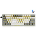 E-Yooso Z-11 RGB 61 Keys Hot-Swappable Mechanical Keyboard White/Grey (Blue Switch)