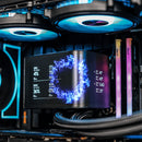 DarkFlash UV360 ARGB Curved Screen AIO 360mm Liquid CPU Cooler (Black)