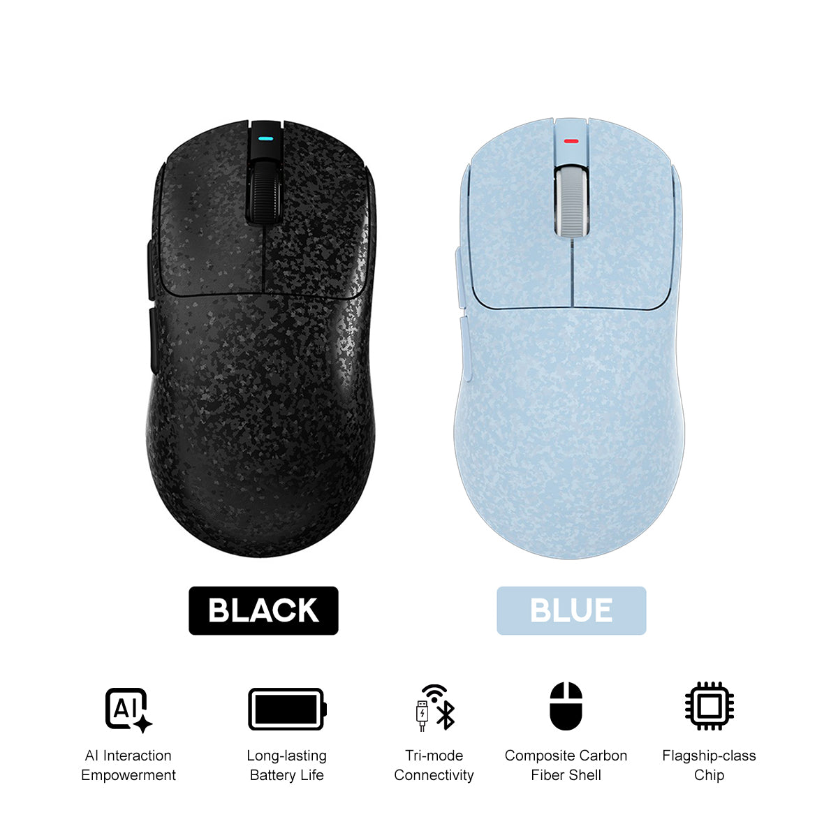 Nacodex x Ajazz AJ199 AI Carbon Fiber Composite Tri-Mode Mouse