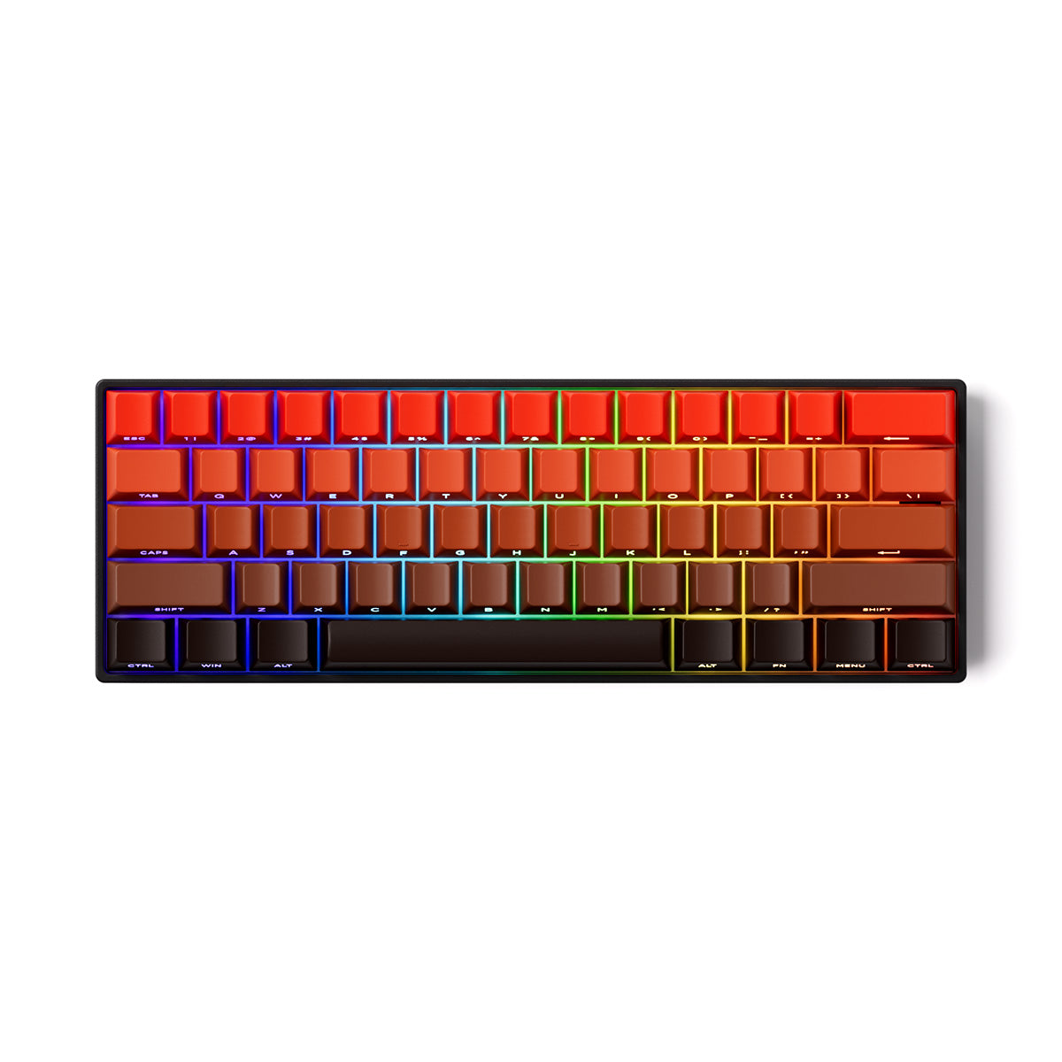 MonsGeek FUN60 Pro SP Shine-Through Blaze Gradient Multi-Mode RGB Mechanical Keyboard