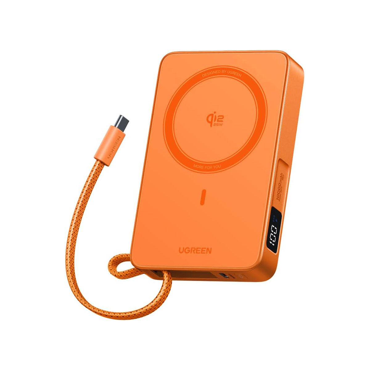 Ugreen MagFlow 10000mAh 30W USB-C + 25W Qi2 Magnetic Wireless Fast Charging Power Bank