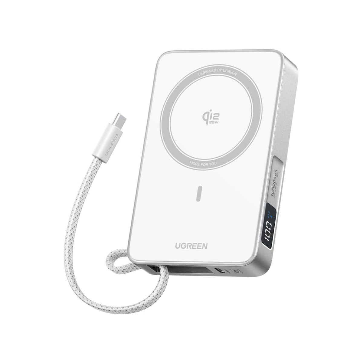 Ugreen MagFlow 10000mAh 30W USB-C + 25W Qi2 Magnetic Wireless Fast Charging Power Bank