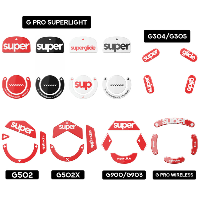 Pulsar Superglide 2 Glass Skates For Logitech