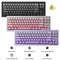 MonsGeek M7W DIY Kit Aluminum Case Multi-Mode RGB Mechanical Keyboard (Akko V3 Cream Yellow Pro) (Black, Purple, Silver)