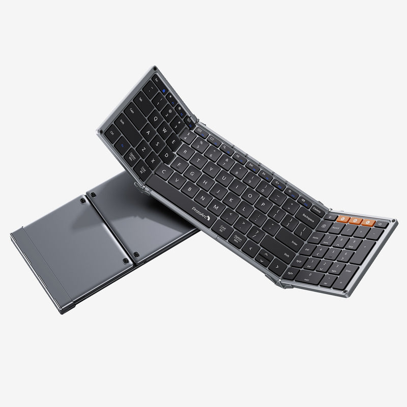 ProtoArc XK01 Foldable Full-Size Bluetooth Keyboard (Space Grey)