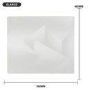 GLSSWRKS Polarity Series Glass Mousepad (Large, XLarge) (White)