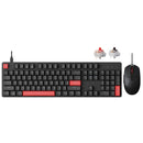 Keychron Lemokey X2 QMK Red Backlight Full Size Wired Mechanical Gaming Keyboard With M55 Mouse Combo (Brown Switch, Red Switch) (X2-C3, X2-C1)