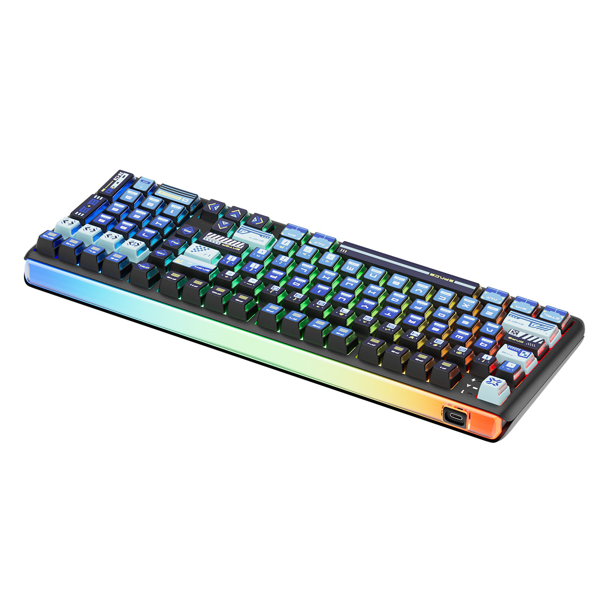 Royal Kludge RK R99 Tri-Mode RGB 101 Keys Hot-Swappable Mechanical Keyboard Slide (Cream Switch)