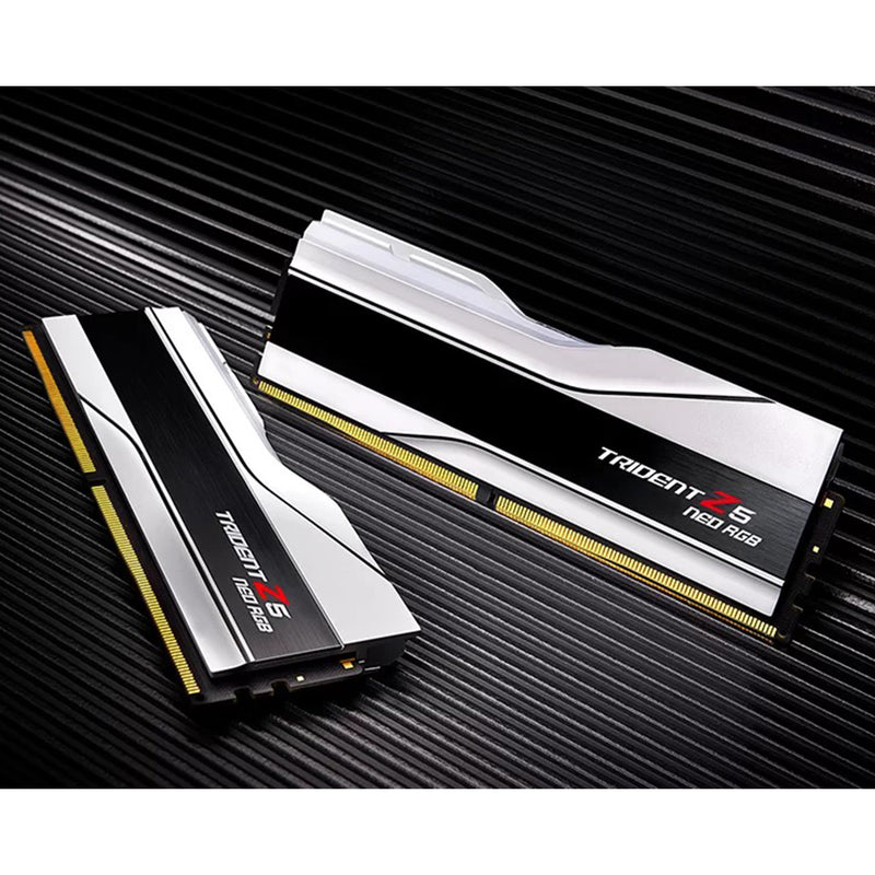 G.Skill Trident Z5 Neo RGB 64GB (2x32GB) DDR5-6000 CL30-36-36-96 1.40V AMD EXPO Desktop Memory (White) (F5-6000J3036G32GX2-TZ5NRW)