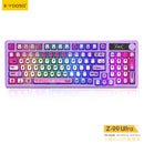E-Yooso Z-99 Ultra RGB Tri-Mode Mechanical Keyboard Transparent Purple | DataBlitz