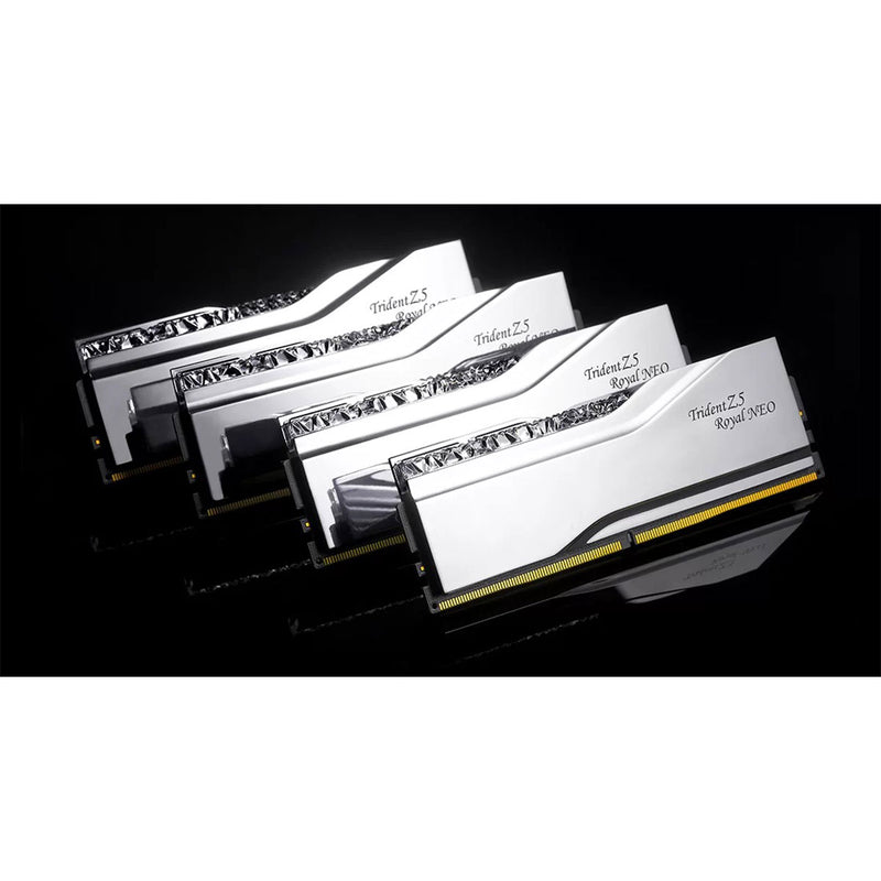 G.Skill Trident Z5 Royal Neo 32GB (2x16GB) DDR5 6000 MT/s CL28-36-36-96 1.40V AMD EXPO Desktop Memory (Silver) (F5-6000J2836G16GX2-TR5NS)