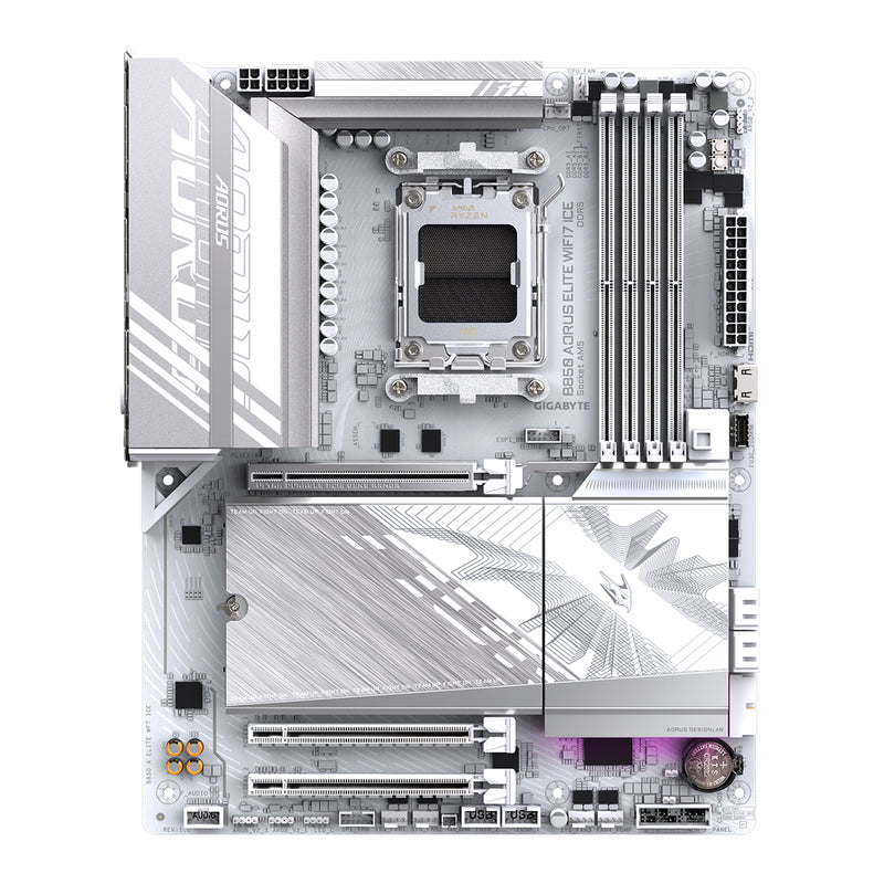 Gigabyte B850 Aorus Elite WiFi7 Ice AMD AM5 DDR5 Gaming Motherboard