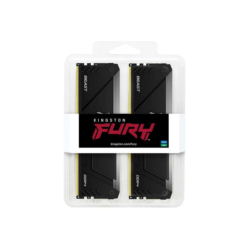 Kingston Fury Beast 16GB (2X8GB) DDR4 3600MT/S Memory (KF436C17BB2AK2/16)