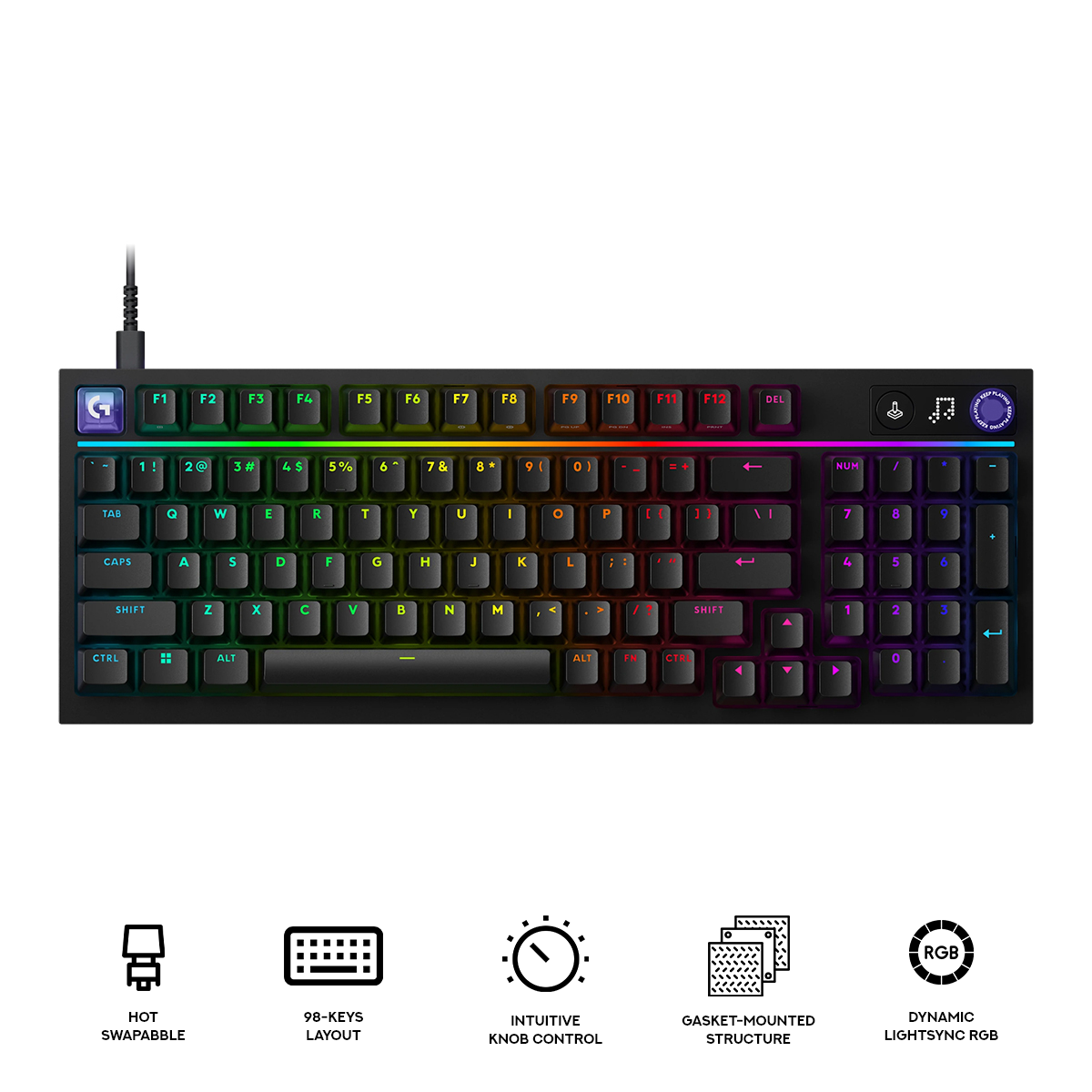 Logitech G316 X 98 Wired Mechanical Gaming Keyboard (Black)