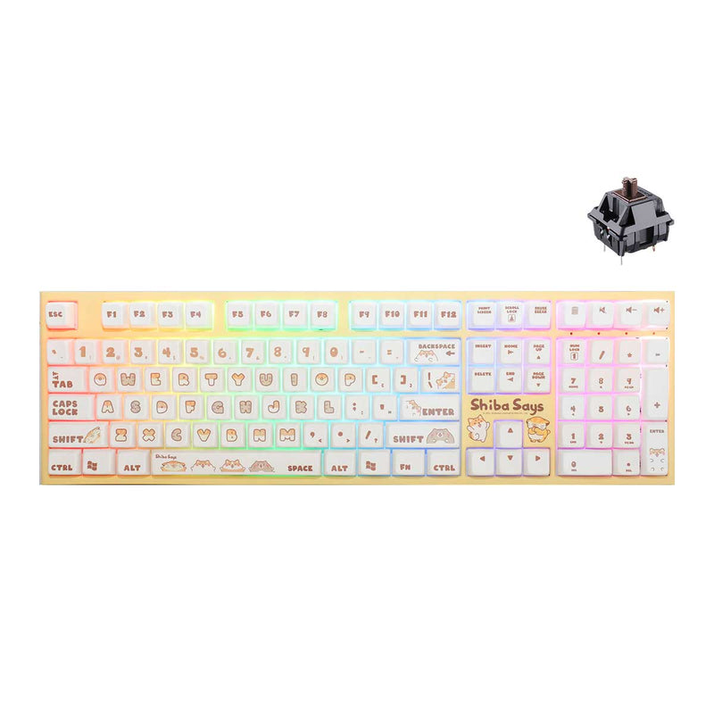 Ducky x Shibasays One 2 RGB Mechanical Keyboard (Cherry RGB Brown) (DKON1808ST-BTWPHWZTS)