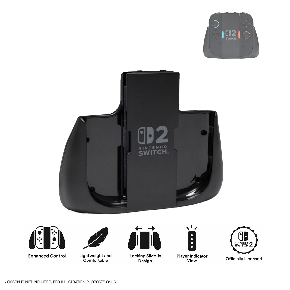 PowerA Joy-Con 2 Comfort Grip for Nintendo Switch 2 (Black) (NSAC0555-01C)