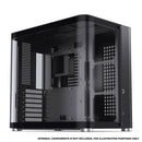 Jonsbo TK-2 ATX Separated Cabinet Computer Case (Black, White)