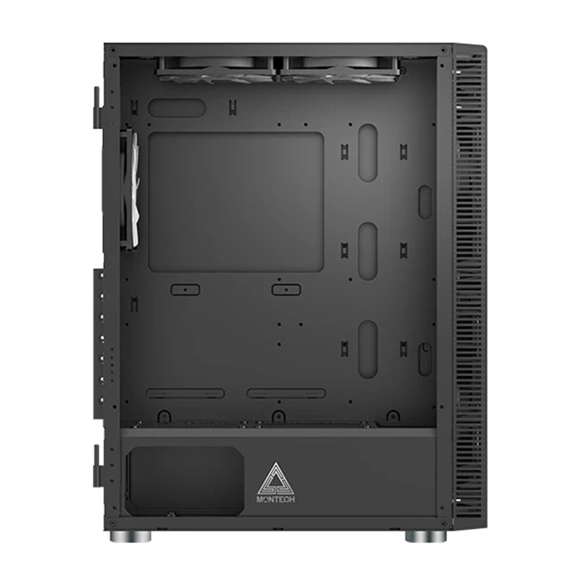 Montech X3 Glass Mid Tower PC Case (Black, White)
