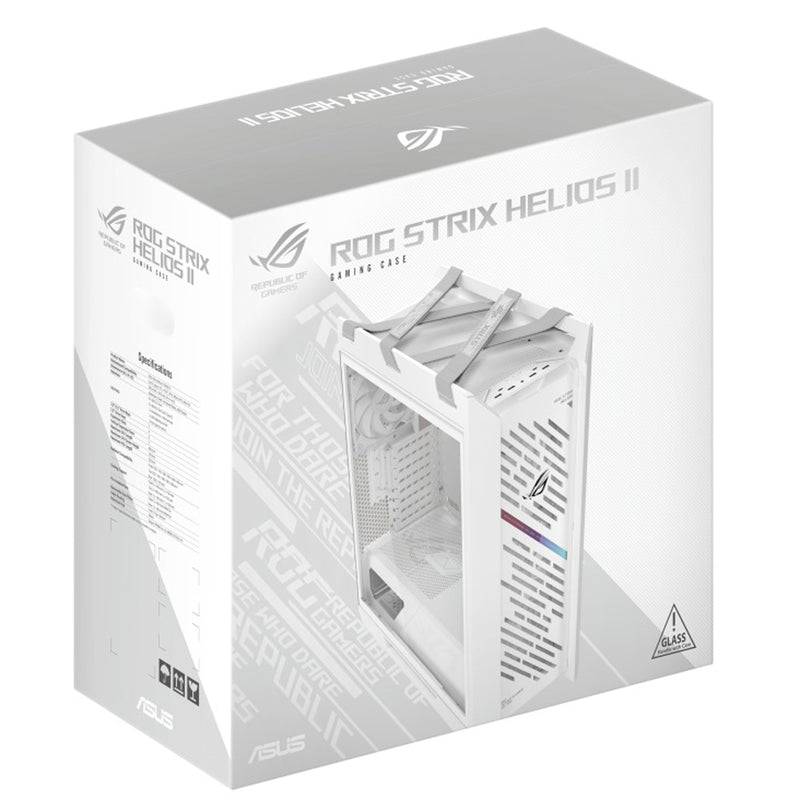 Asus ROG Strix Helios II GX601S EATX Mid-Tower PC Gaming Case with Dual Tempered Glass Side Panels 