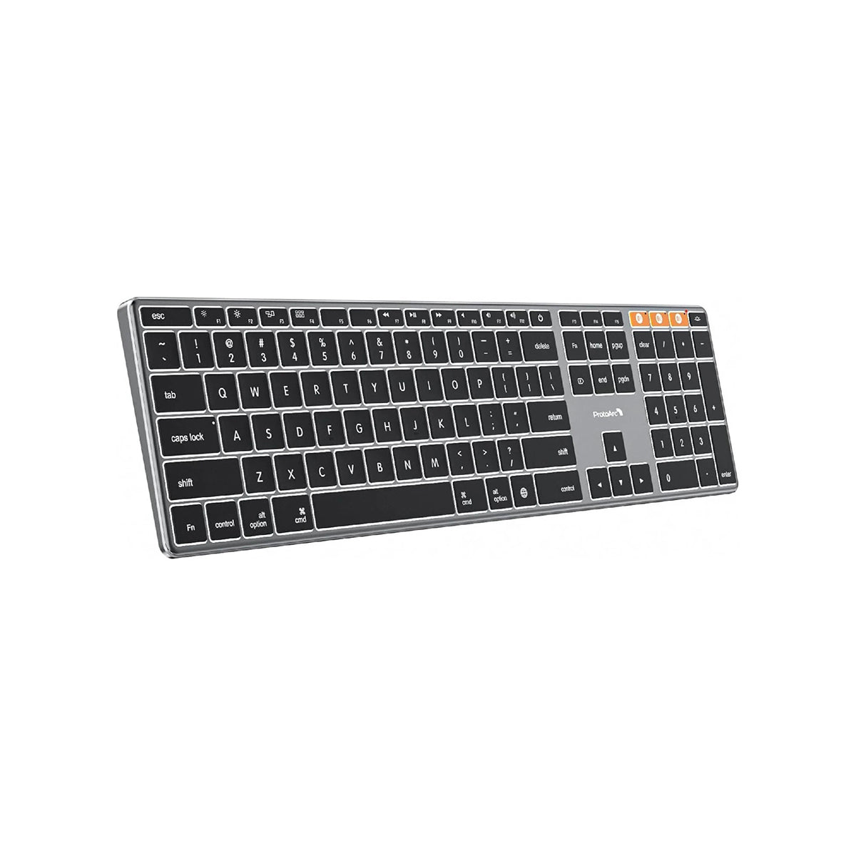 ProtoArc K110-A Full Size Backlit Aluminum Bluetooth Keyboard