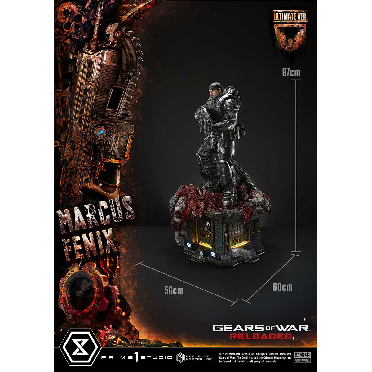 Real Elite Masterline Gears of War: Reloaded Marcus Fenix | DataBlitz