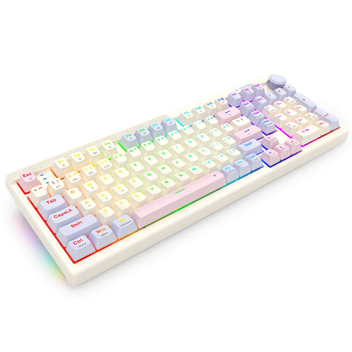 E-Yooso Z-101 RGB 101 Keys Tri-Mode Hot-Swappable Mechanical Keyboard