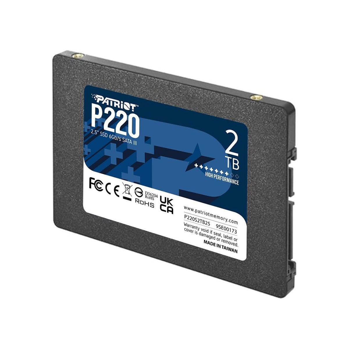 Patriot P220 2.5" 550MB/s Read/ 500MB/s Write SATA III SSD