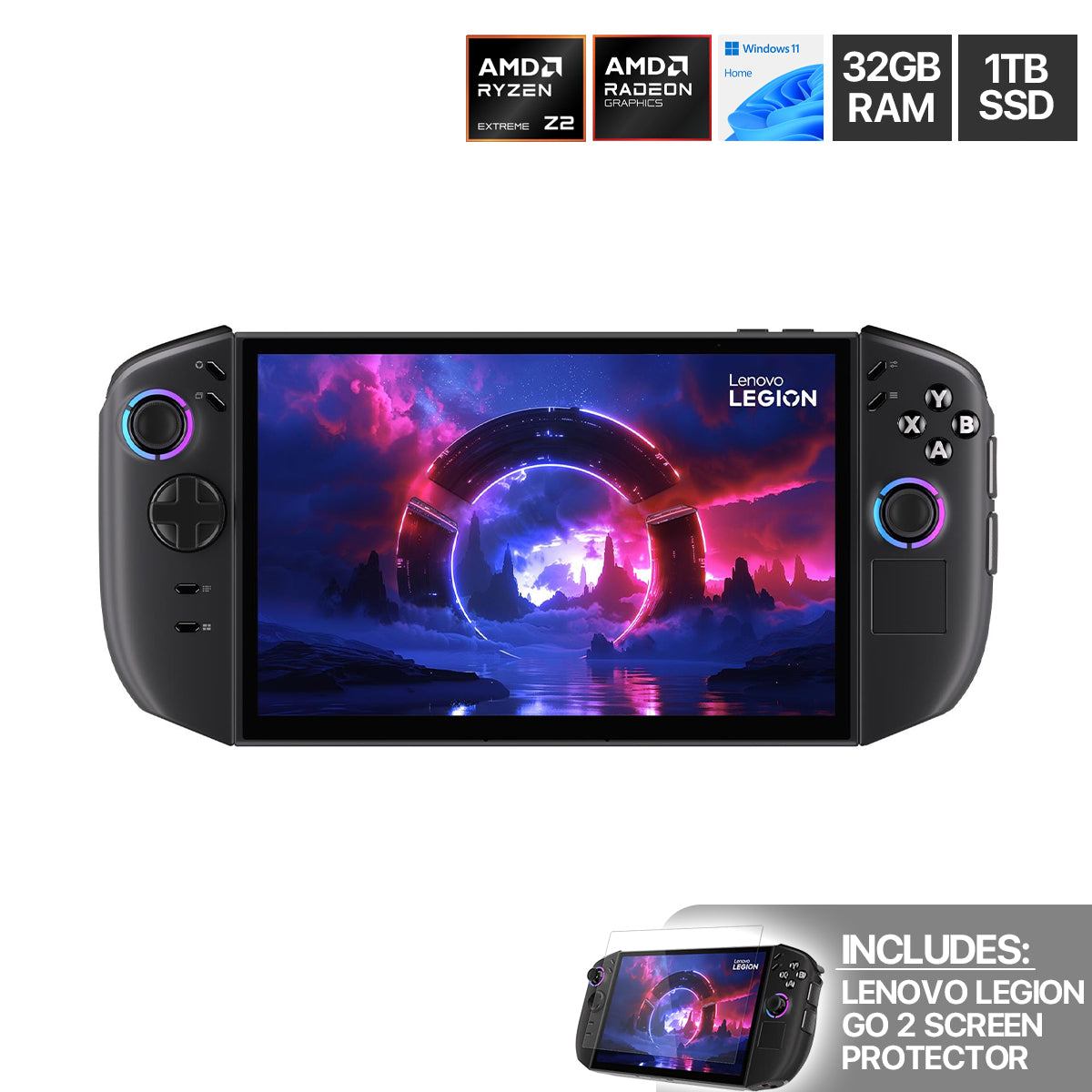 Lenovo Legion Go 2 8ASP2 83N0001VPH Handheld Gaming PC (Eclipse Black)