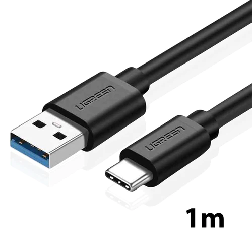 UGreen USB-C Male To USB 3.0 A 3A Data Cable - 1m (Black) (US184/20882)