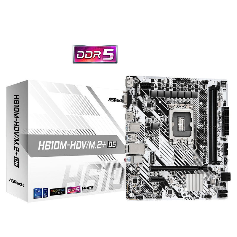 ASRock H610M-HDV/M.2+ D5 Motherboard