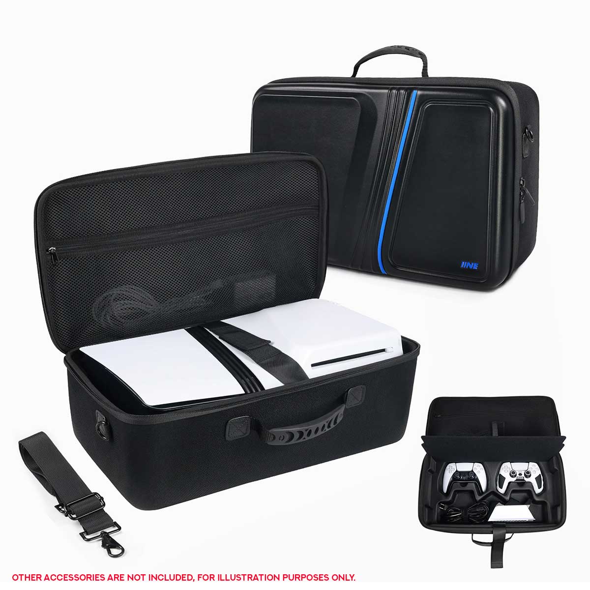 IINE Carrying Storage Bag for PS5 Pro (Black) (L1054)