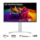 LG 27UP850K-W 27" UHD 4K (3840x2160) 60Hz 5ms GTG IPS USB Type-C Monitor with VESA DisplayHDR 400